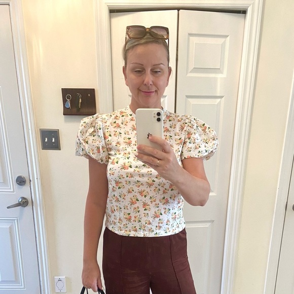 🆕La Provence Zara boho puff sleeve cotton blouse S - Picture 9 of 9